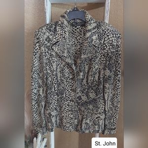 St. John Collection by: Marie Gray Leopard Blazer Size 6
